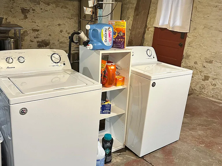Basement laundry, separate washer/dryer for 1st and 2nd floor units