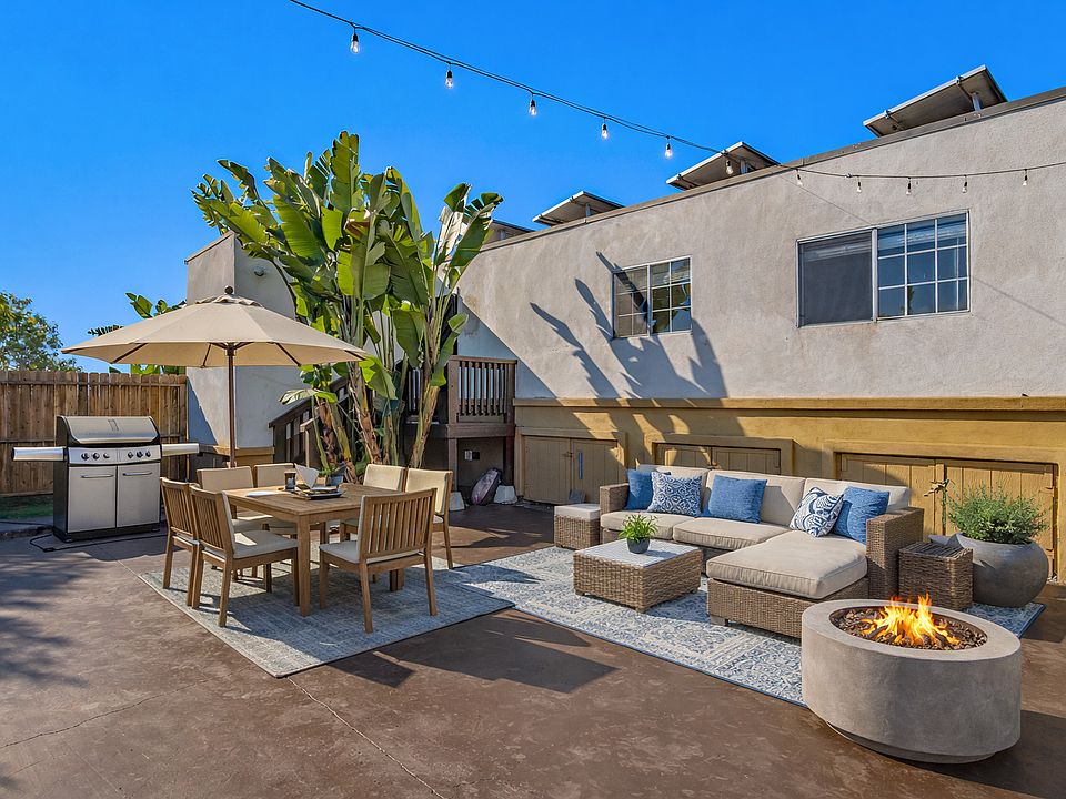 Backyard. Image has been digitally altered with furniture.