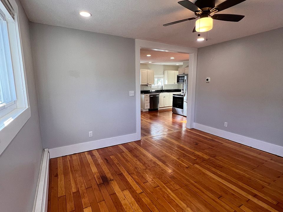 Large living room open to kitchen