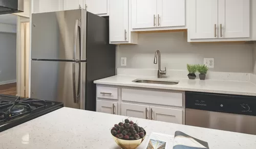 Renovated kitchens with premium finishes are available for upgrade. Ask the leasing team for more details. - Foxchase Apartments
