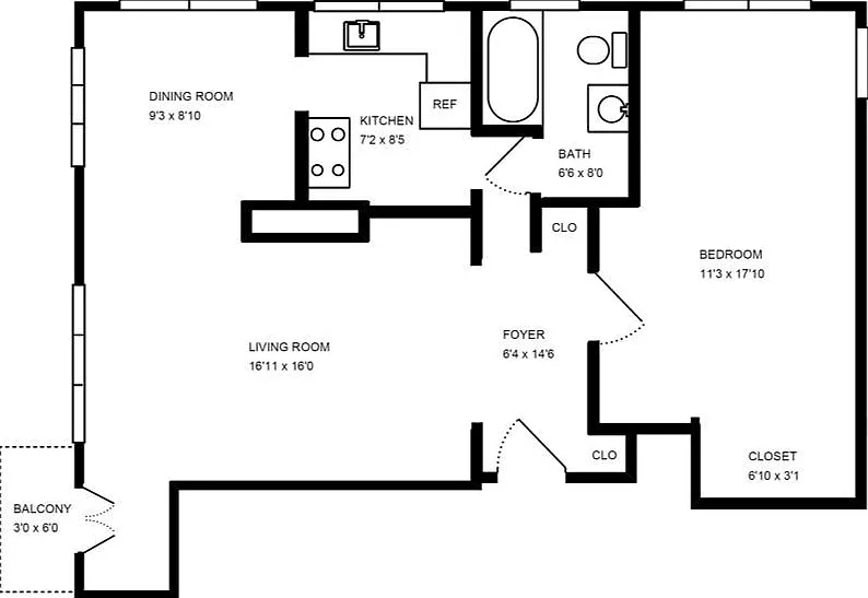 1 bed, 660 sqft, $1,415 — Photo 3