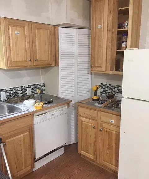 kitchen before it was actually done