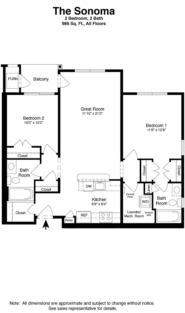 Floor plan Sonoma