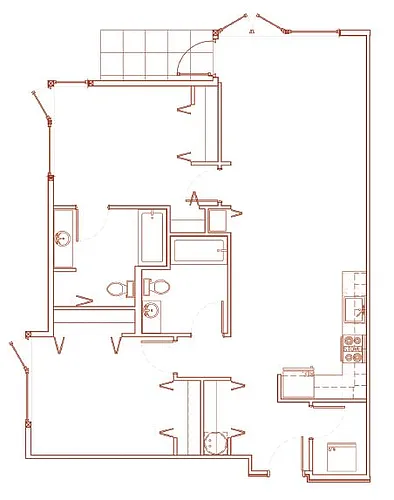 Floor plan 2X2 A
