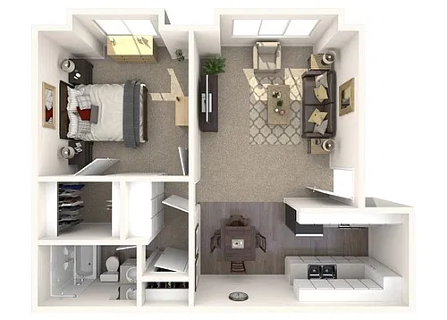 Floor plan One Bedroom