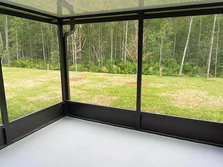 Screened in Lanai overlooking Conservation land