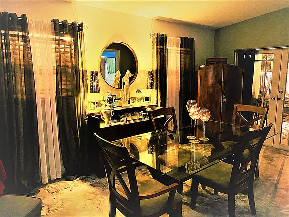 Dining Area and Vintage Bar.