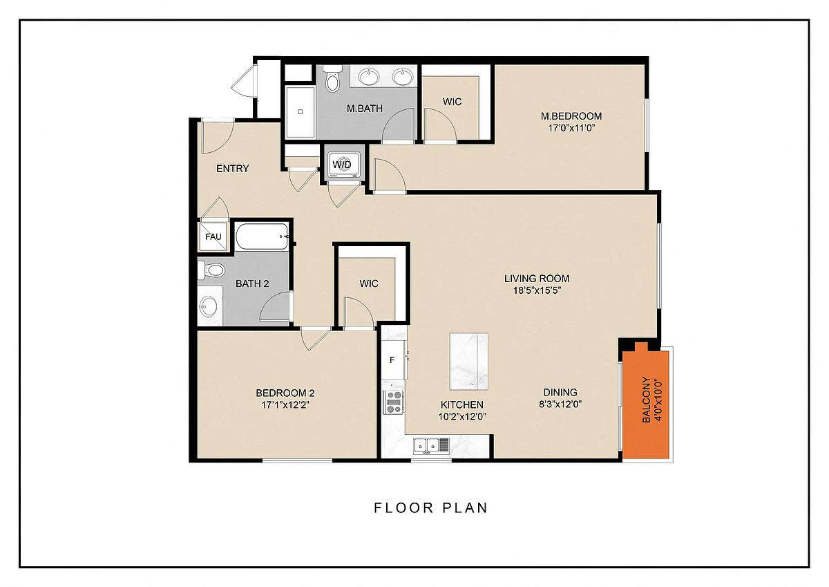 Floor plan B TWO