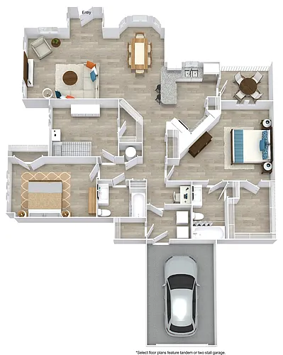Floor plan C1 Lower w Garage