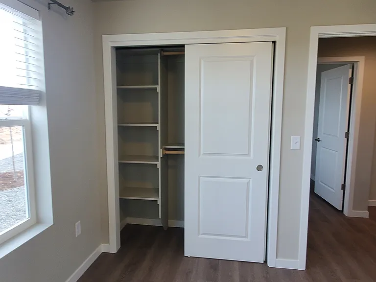 Closet organizers in all bedroom closets