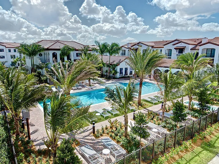 Resort Style Pool with Cabanas