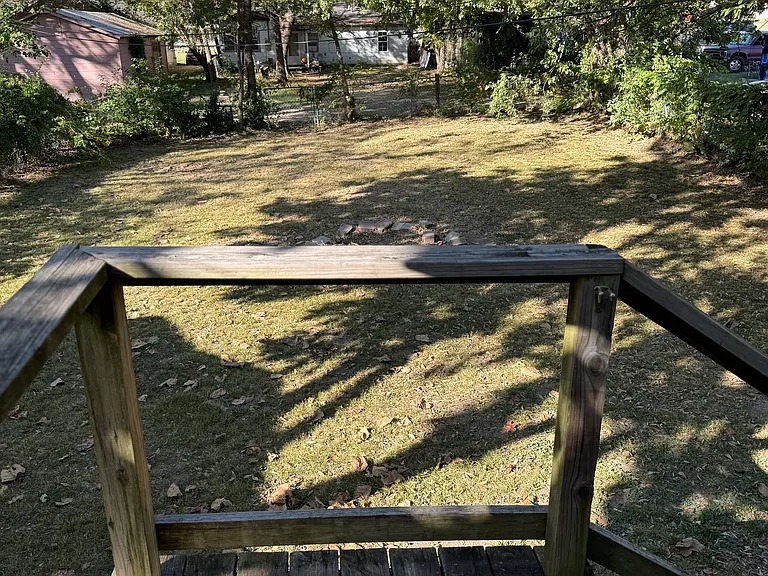backyard area