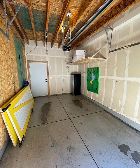 Pulley Bike Rack system. Barn doors will be removed by owner