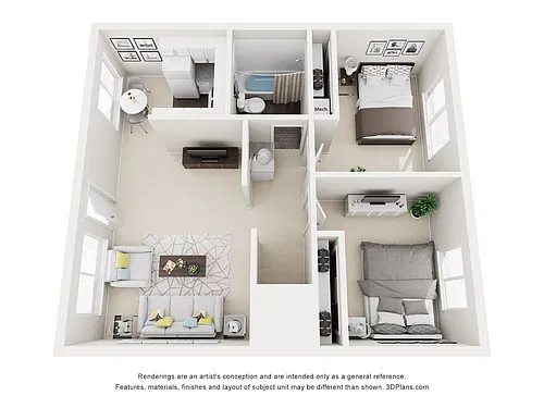 Floor plan Two Bedroom