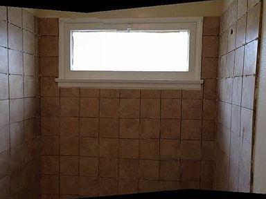 New tiled shower walls