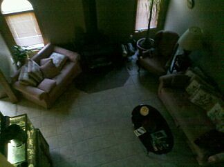 Sitting room with stove