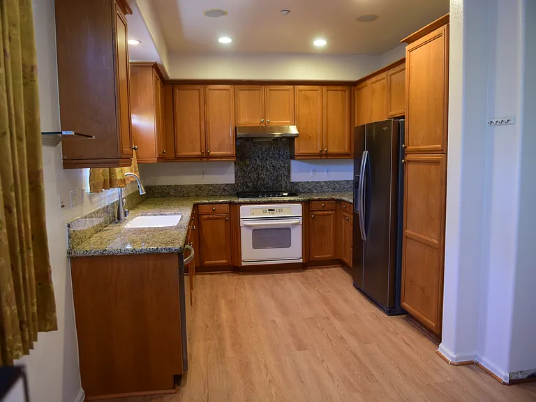 Kitchen with brand new floors