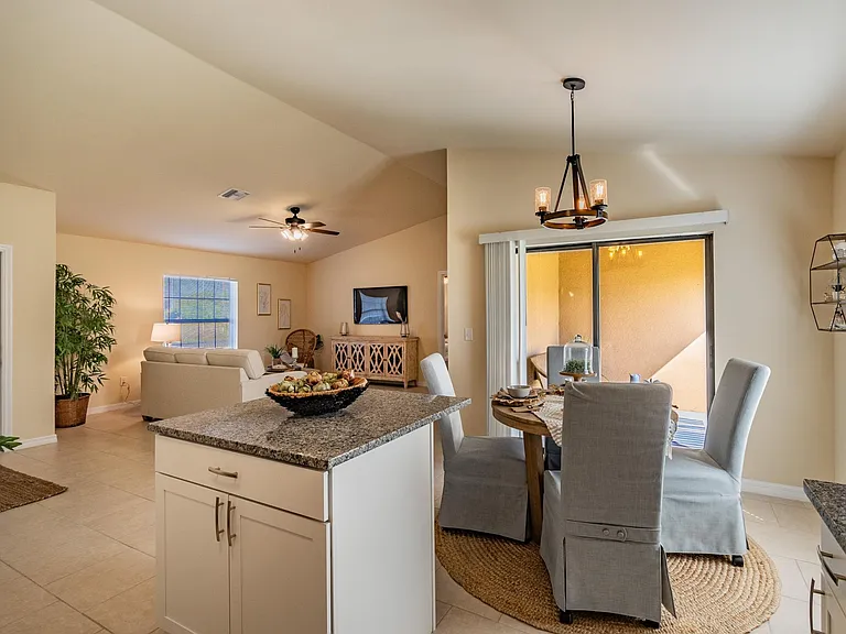 Digitally Staged Dining Area