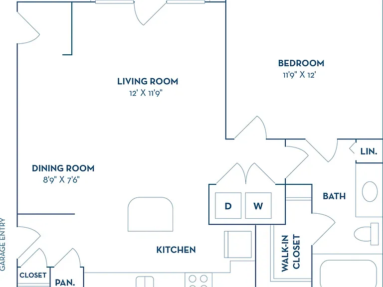 1 Bedroom | 1 Bath | 708 SF 1 Bedroom | 1 Bath | 708 SF