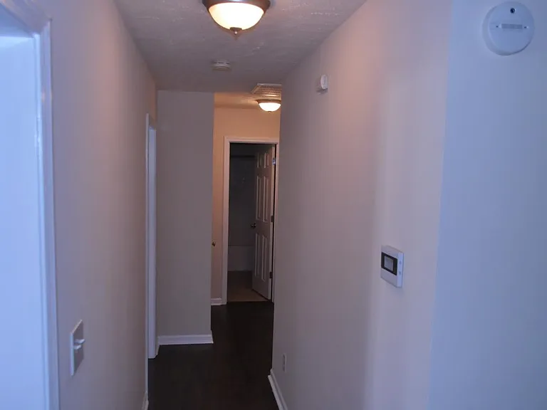 hardwood floor hallway