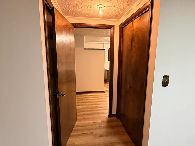 Hallway to downstairs bathroom