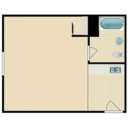 Floor plan Furnished Studio 6 month
