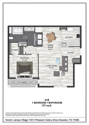 Floor plan A1E