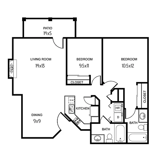 Floor plan D4