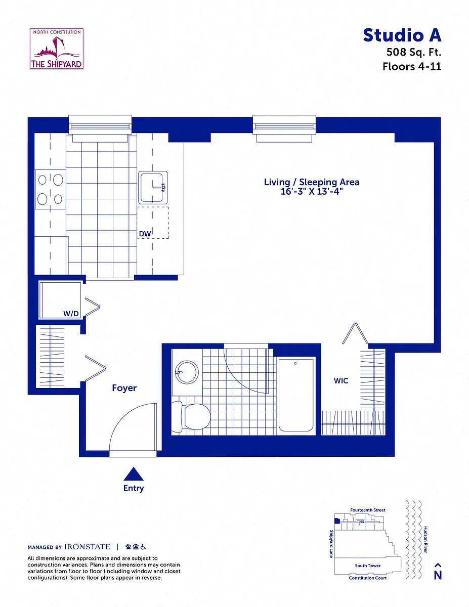 Floor plan Studio A