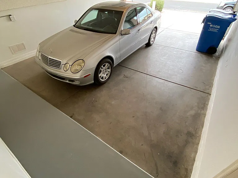 Spacious 2 car garage with lots of overhead storage space. Picture taken November 16, 2023 afternoon.