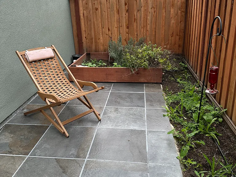 Back Patio - garden box handy to plant your favorite vegetables or flowers