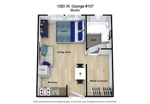 Floor plan Studio
