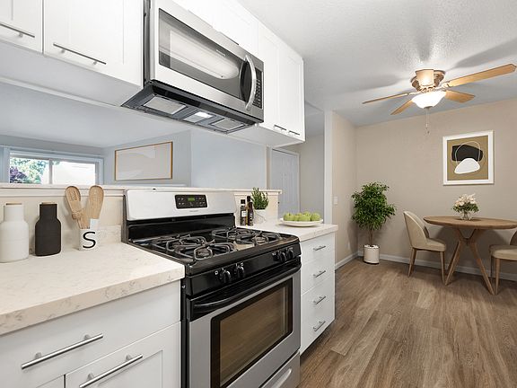 Kitchen & Dining In The 2 Bedroom Floor Plan