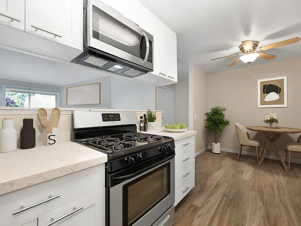 Kitchen & Dining In The 2 Bedroom Floor Plan