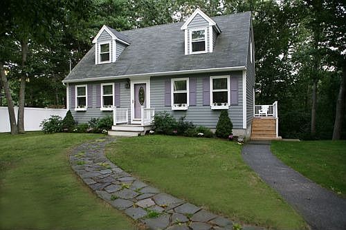 Custom stone walkway