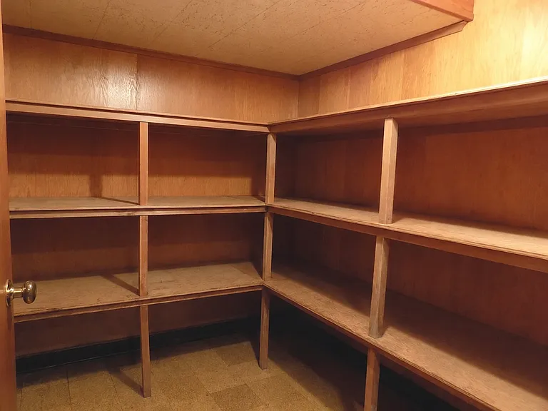 Basement storage room