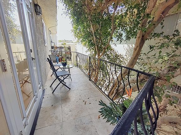 Balcony off the kitchen