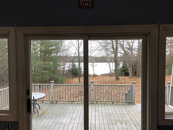 Deck from living room, viewed through patio doors