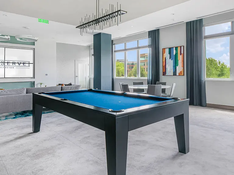 Resident Lounge with Billiards Table