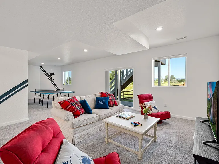 Walk Out Basement - 2nd Living Area, Game Room (Ping Pong, Foos Ball & TV)