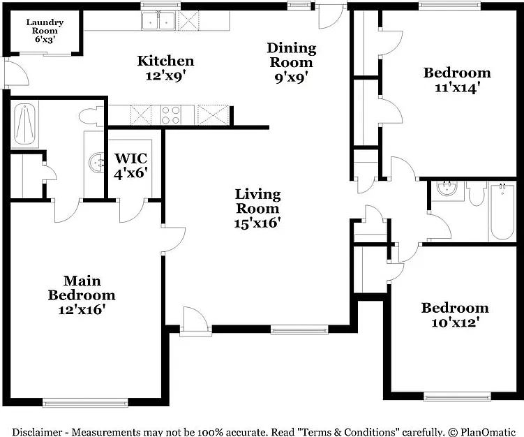 3 bed, 2.0 bath, 1261 sqft, $1,750 — Photo 2