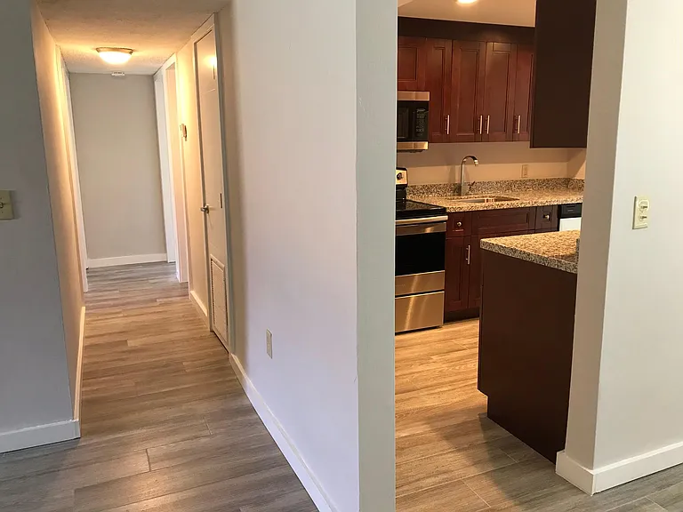 Kitchen and hallway to bedrooms