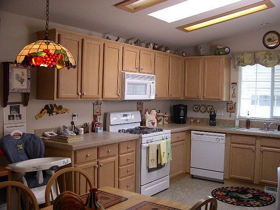 Kitchen with Sky Lights