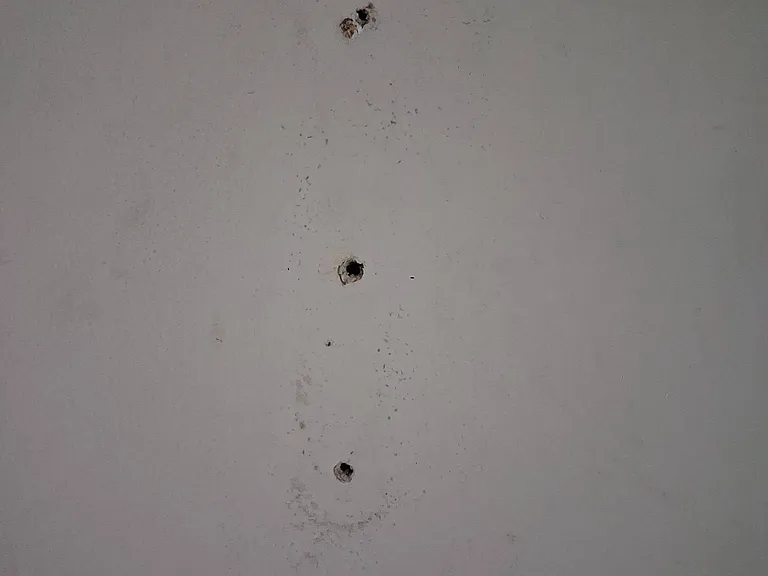 Holes on living room
