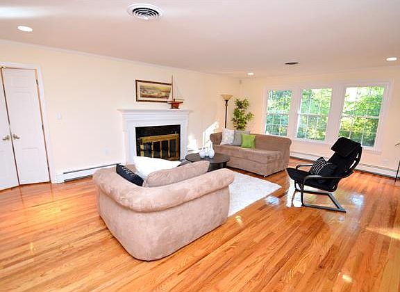 Recessed lighting and great views of yard