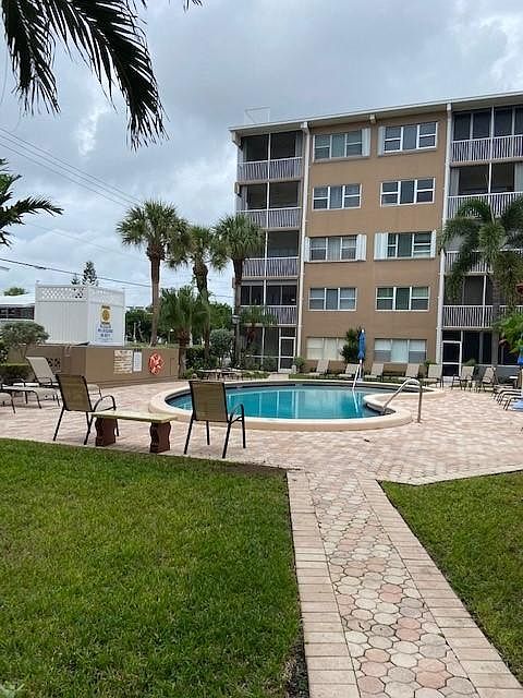 View of pool from the lanai.