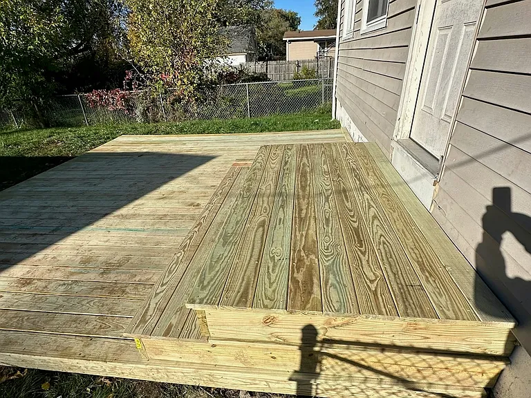 Newly Rebuilt Deck View 1