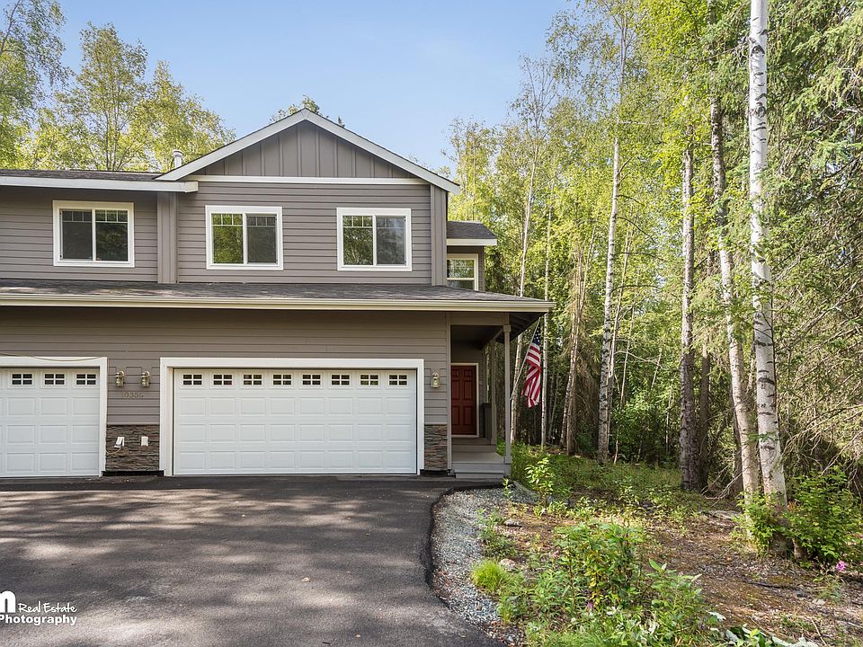 Unit B has a 2 car heated garage and covered porch