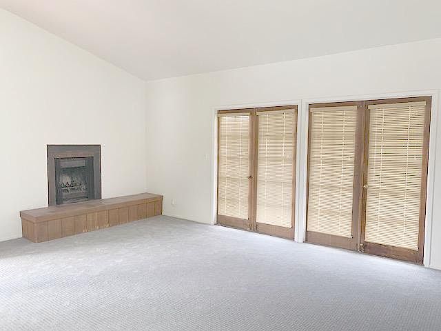 Living Room with Decorative Fireplace
