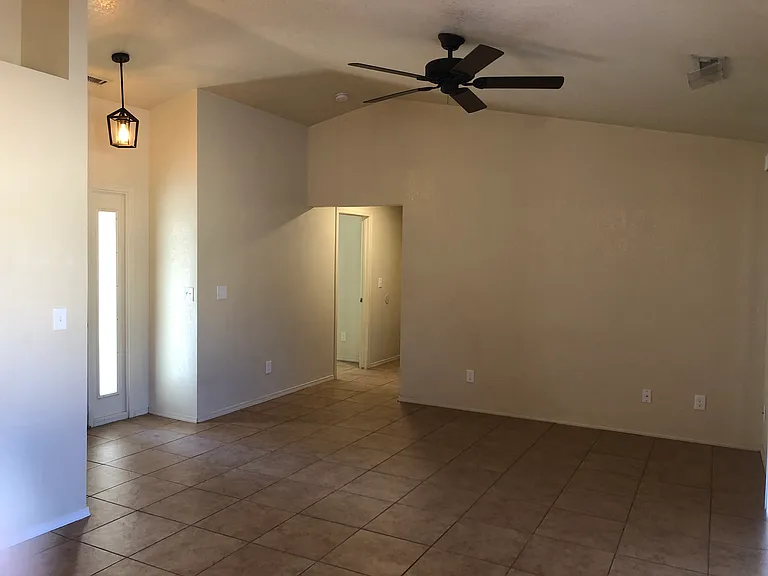 Entry, living room & hallway